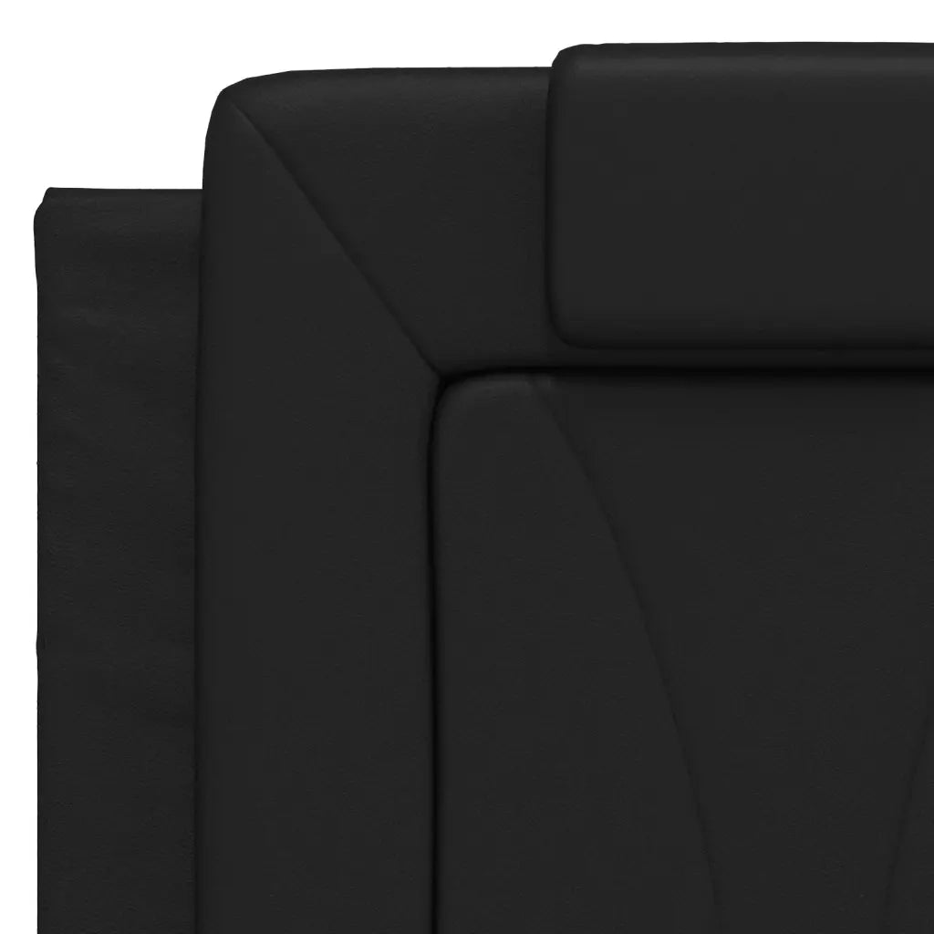 Cuscino Testiera Viana Nero 120 cm in Similpelle 374781
