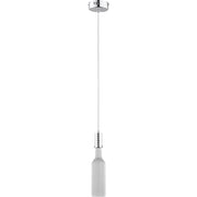 Lampada a sospensione bottiglia BOTTLE cromata LED 3W Alfa