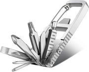 Ottimizzatore multitool 12 in 1 con puntschroevendraaier in acciaio inossidabile, opvougbile, multitool da tasca per uomo