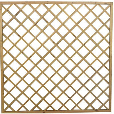 PANNELLO GRIGLIATO LEGNO EURO - PINO IMPREGNATO CORNICE MM 45X30 CM 180X180