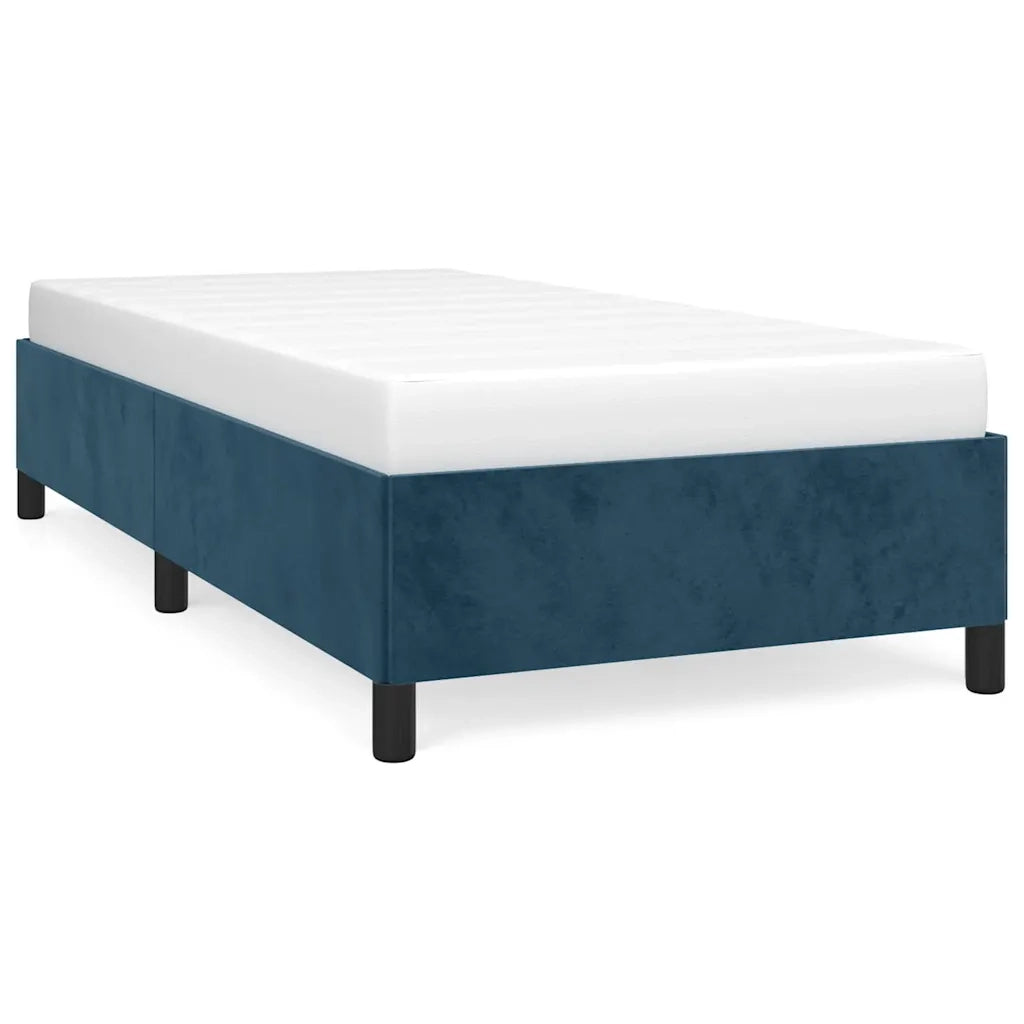 Giroletto senza Materasso Blu Scuro 80x200 cm in Velluto 347292