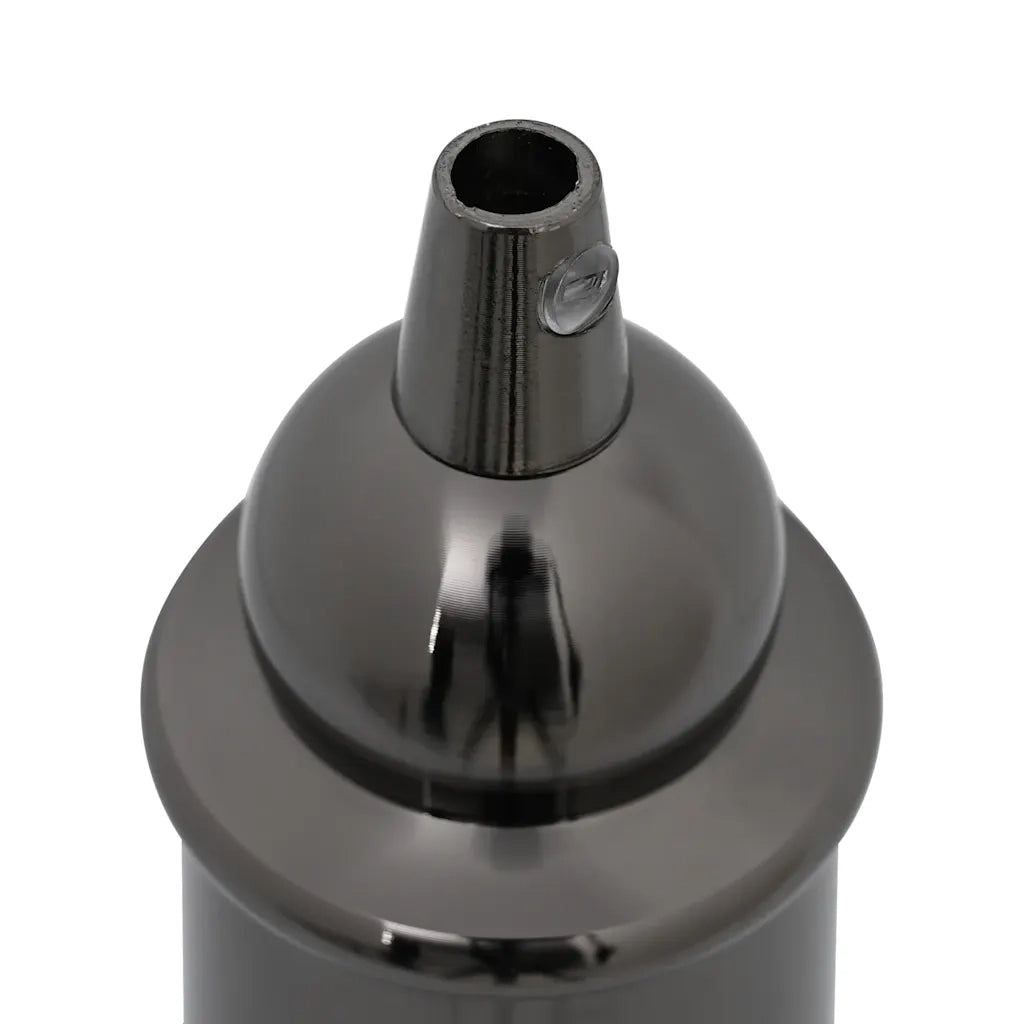 Portalampade 2 pz Nero Lucido E27
