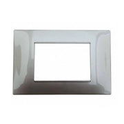 PLACCA 3F PLATINO MAPAM 6003-20 3P COMP V/PLANA Compatibile VIMAR PLANA