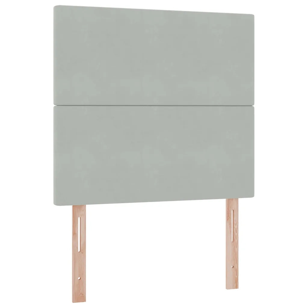 Letto con contenitore e materasso Grigio chiaro 90 x 200 cm 3371943