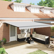 Tenda da Sole con Antracite 4 × 3,5 m Metallo 313265