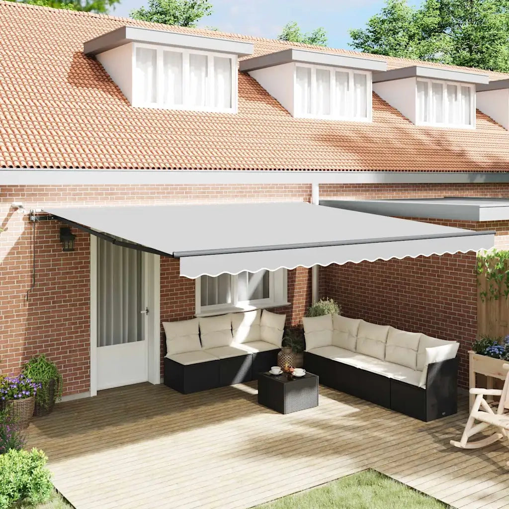 Tenda da Sole con Antracite 4 × 3,5 m Metallo 313265