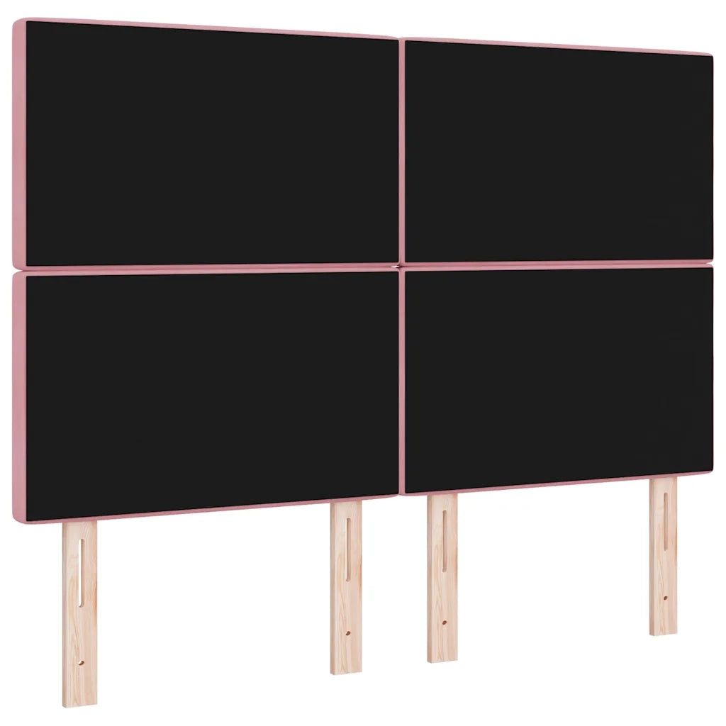 Testiera LED con luci a strisce a LED Rosa 80 cm Velluto 3338371