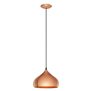 Lampadario A Sospensione Vintage Hapton Acciaio Rame 1 Luce E27