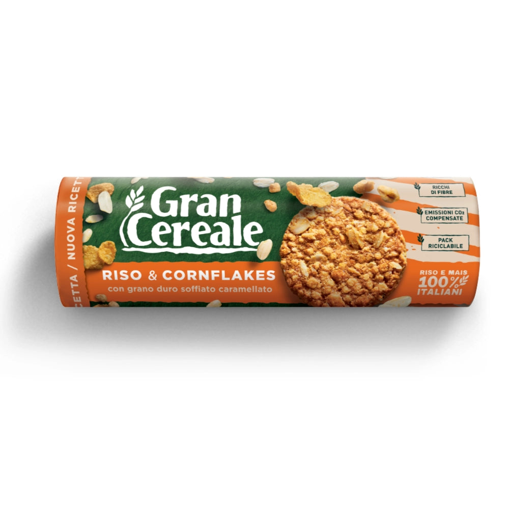 Barilla gran cereale biscotto croccante con riso e cornflakes 230 grammi