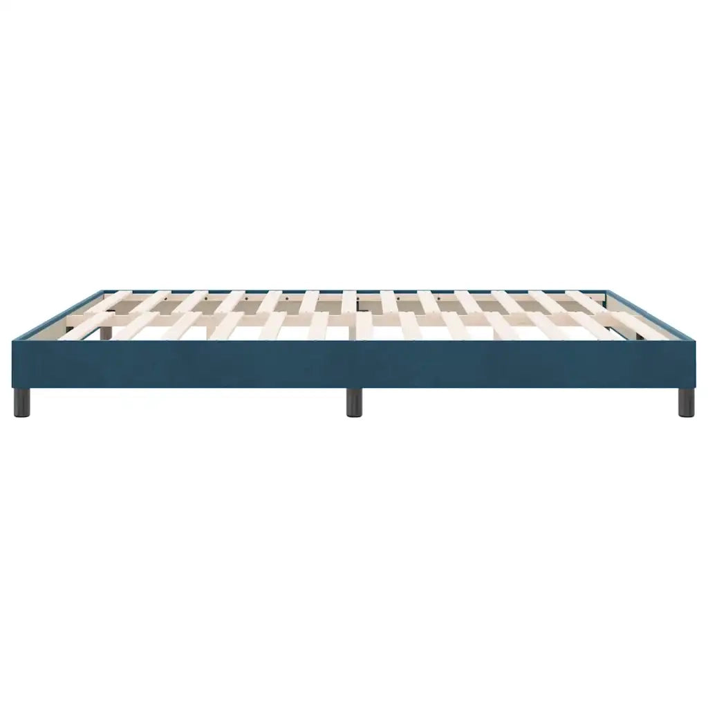 Giroletto senza Materasso Blu Scuro 180x220 cm in Velluto 4101419