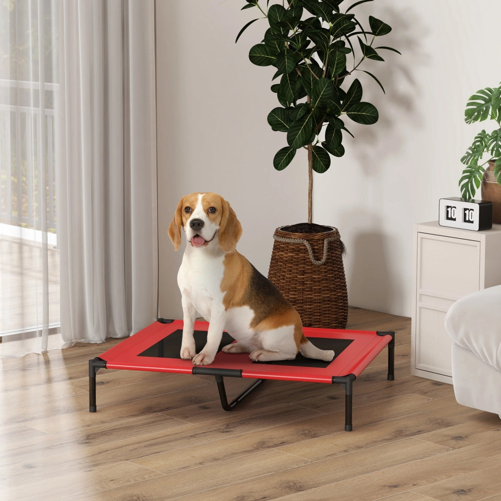 Letto per cani rialzato ¨C Xylo ¨C Rosso 92x76x18cm