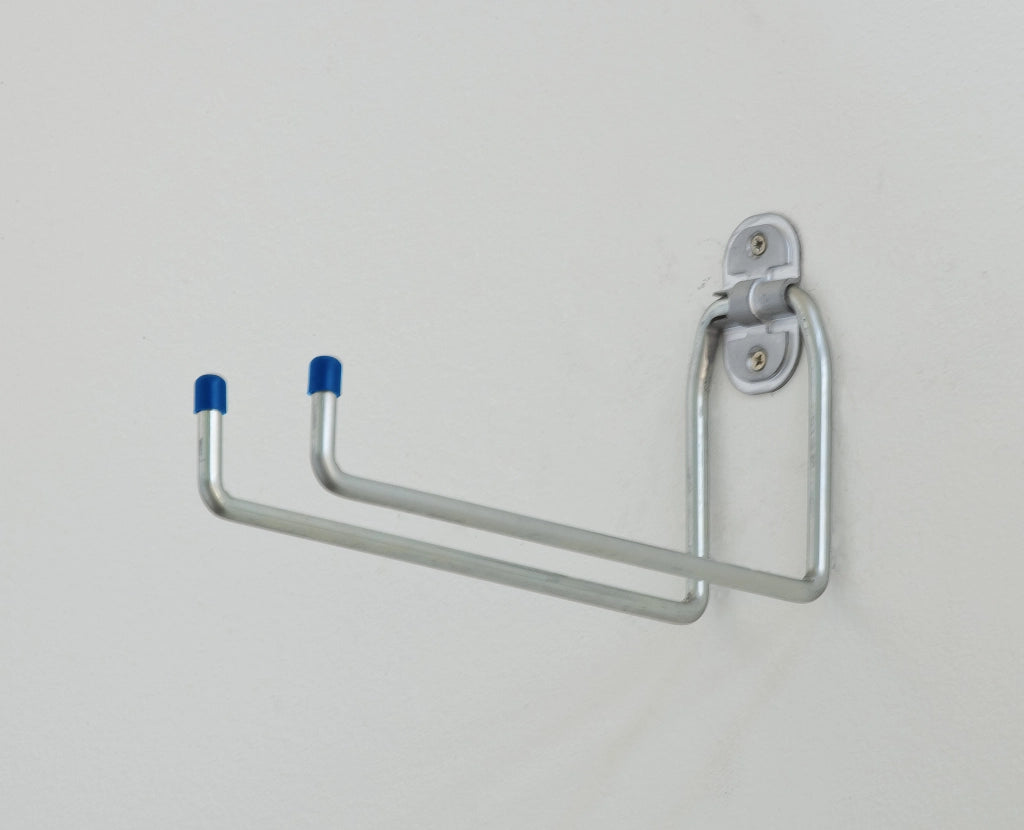 GANCIO A U DOPPIO DA PARETE  mm.180 10.00 pz