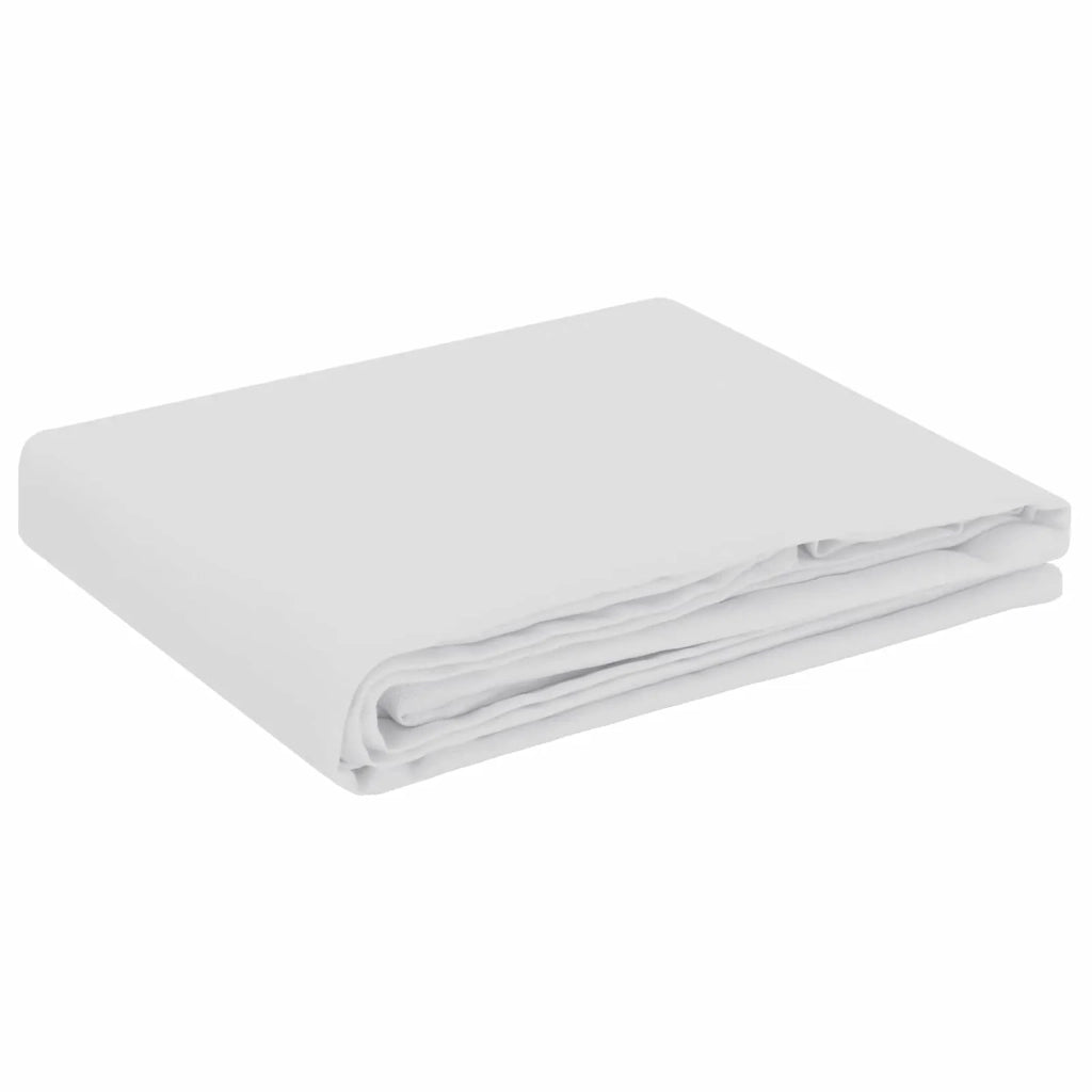 Tovaglia da Tavolo Rettangolare Bianco 110 x 160 cm Poliestere 42039839