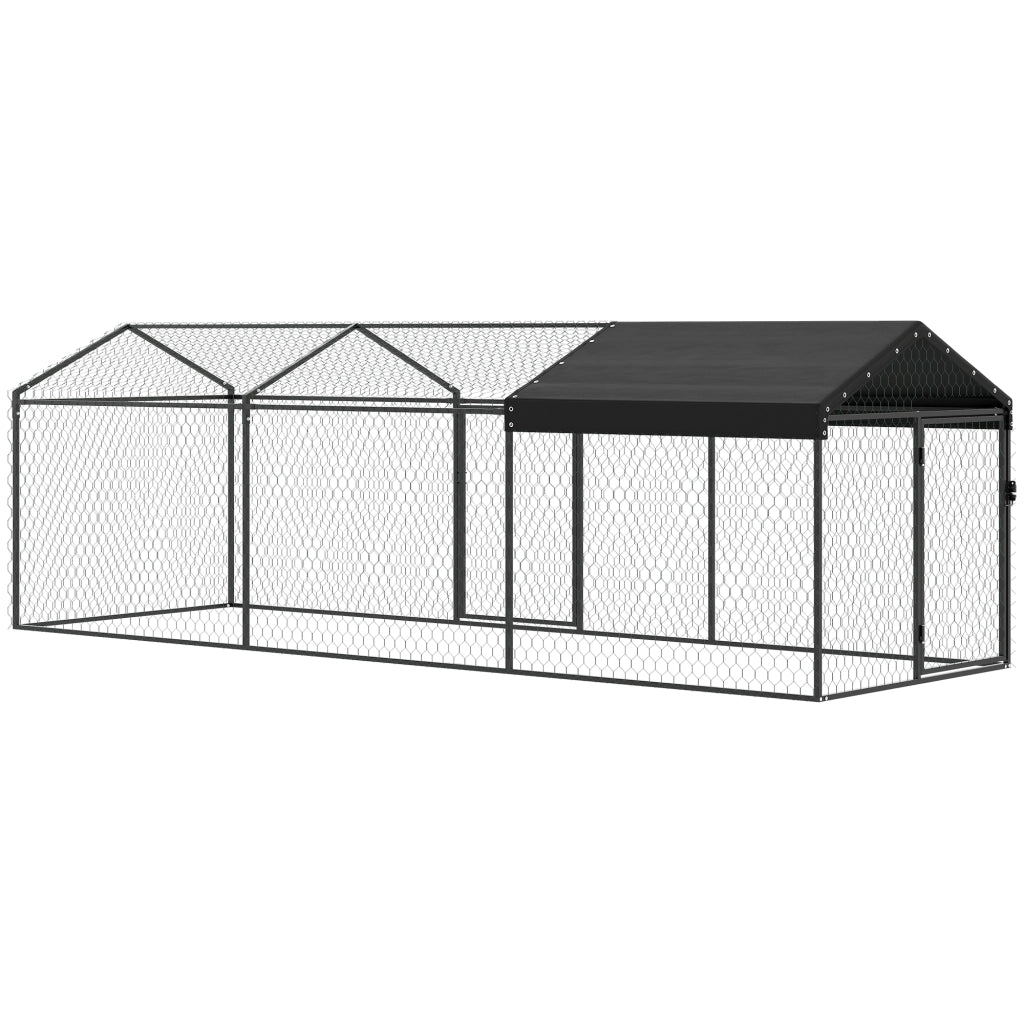 Pollaio per Galline ¨C Minimal ¨C Acciaio Zincato 3x1x1m