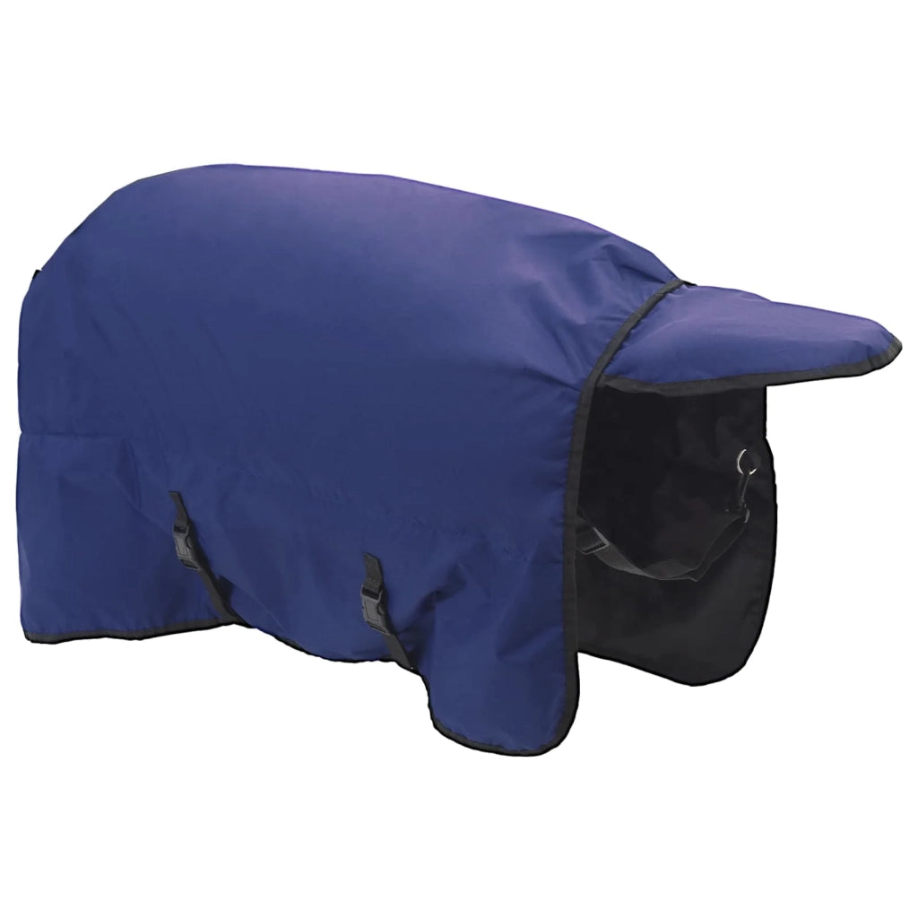 Coperta per Cavalli Verde Scuro e Nero 145 cm Poliestere 42013054