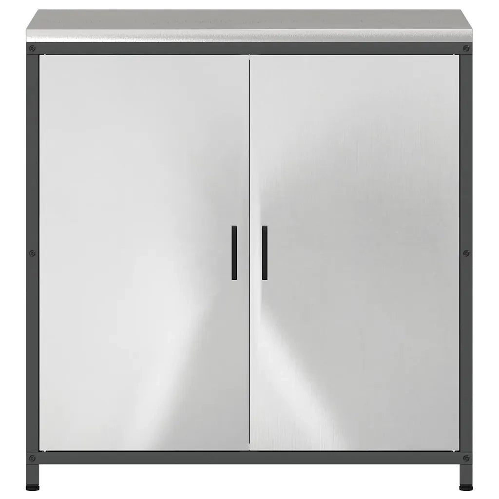 Stoccaggio in cucina con porta Argento 60 x 50 x 92 cm Acciaio