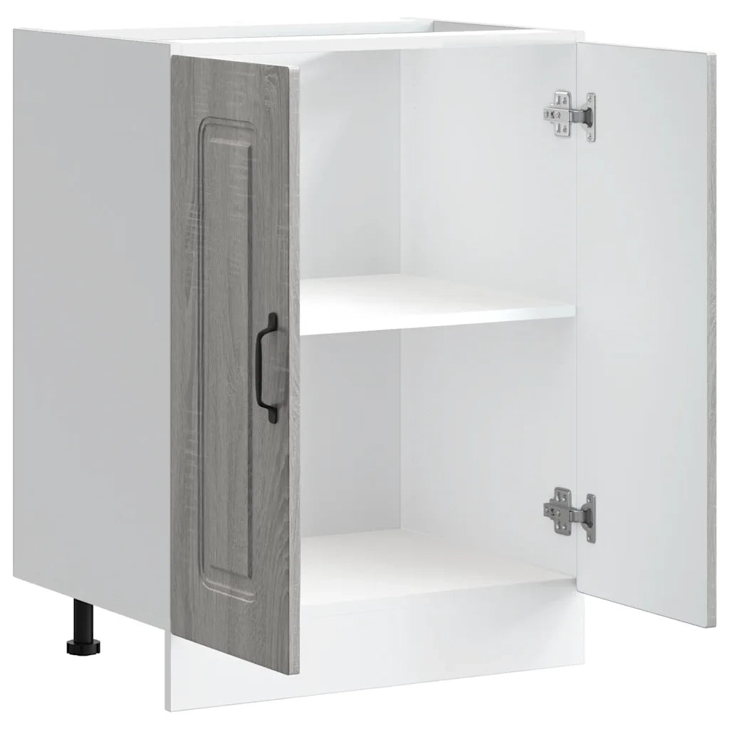 Pensile da cucina | Mobile base lavello Kalmar Grigio Sonoma 60x46x81,5 cm