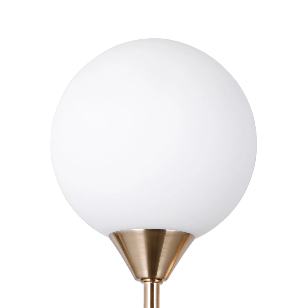 Applique minimal oro con sfera bianca G9 5W Evora Italux