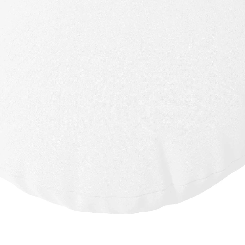 Cuscini per Seduta 2 pcs Bianco Ø60 x 21 cm Tessuto 42014205