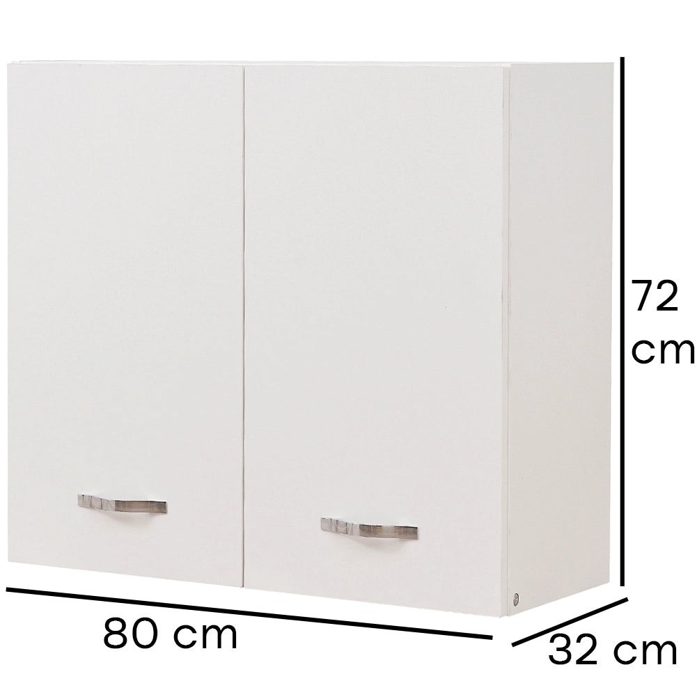 Pensile da Cucina Scolapiatti Sistema Raccogligocce Mobile Minimal Colore Bianco