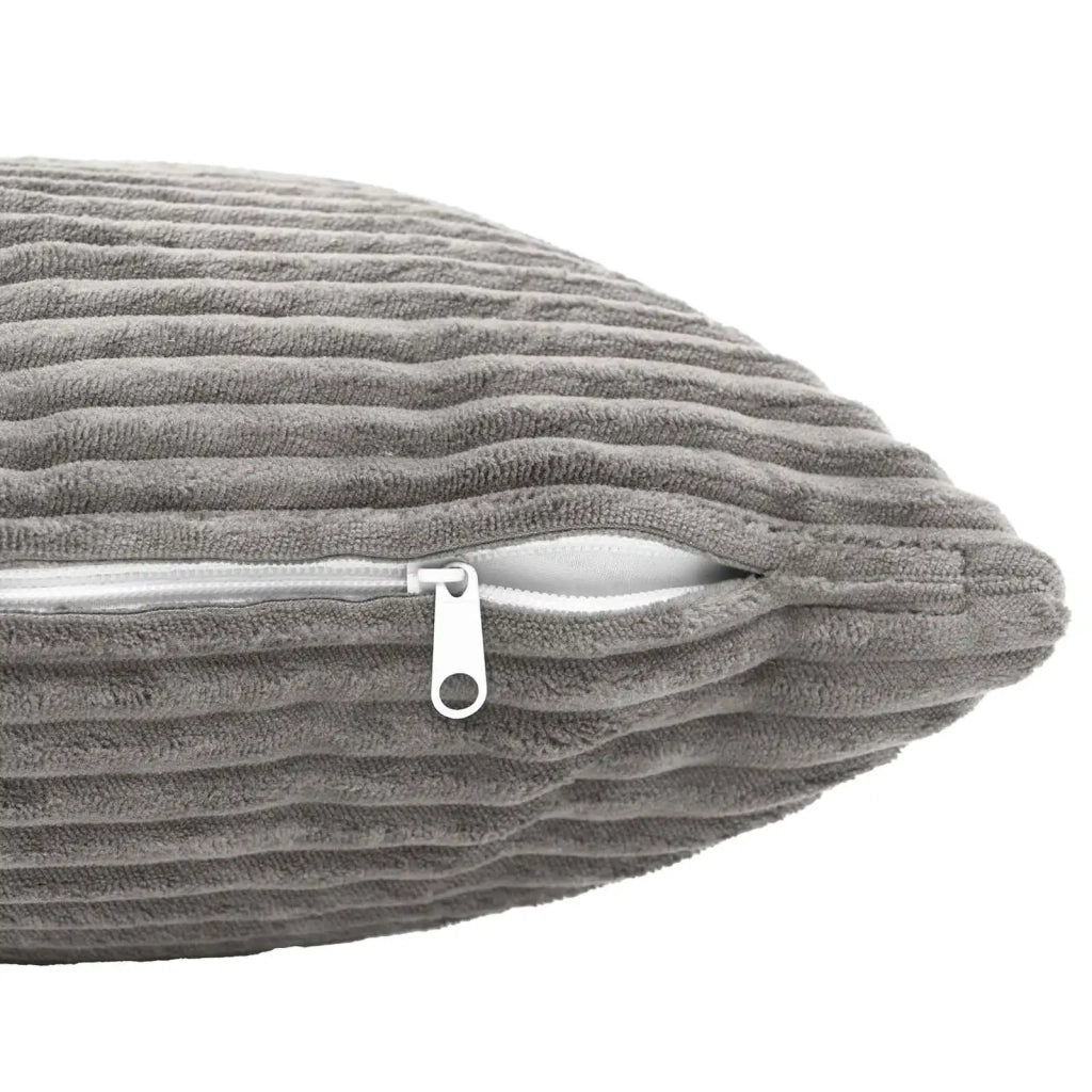 Federa 2 pcs HEERLEN Grigio Chiaro 60 x 60 cm corduroy 912609