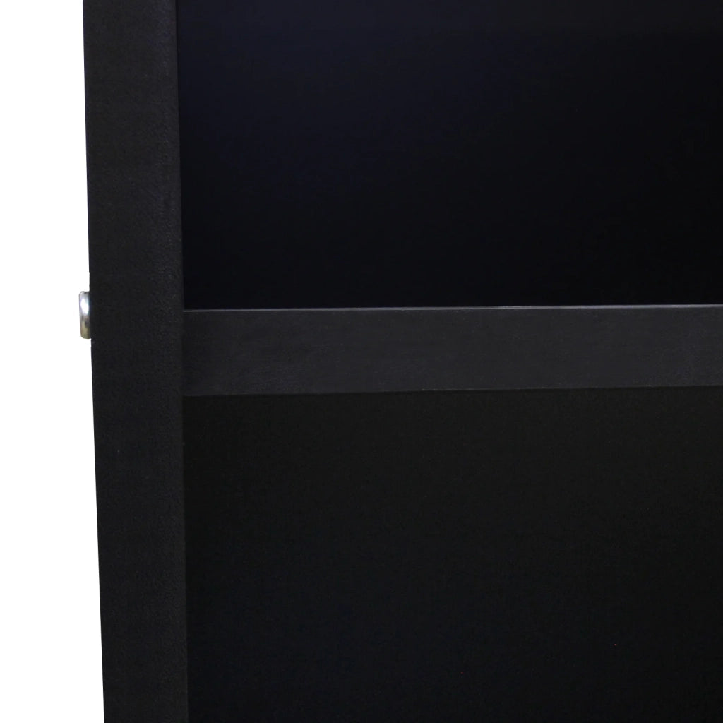 Bancone A1200 Nero da Negozio e Reception Elegante Solido Robusto con Ripiano