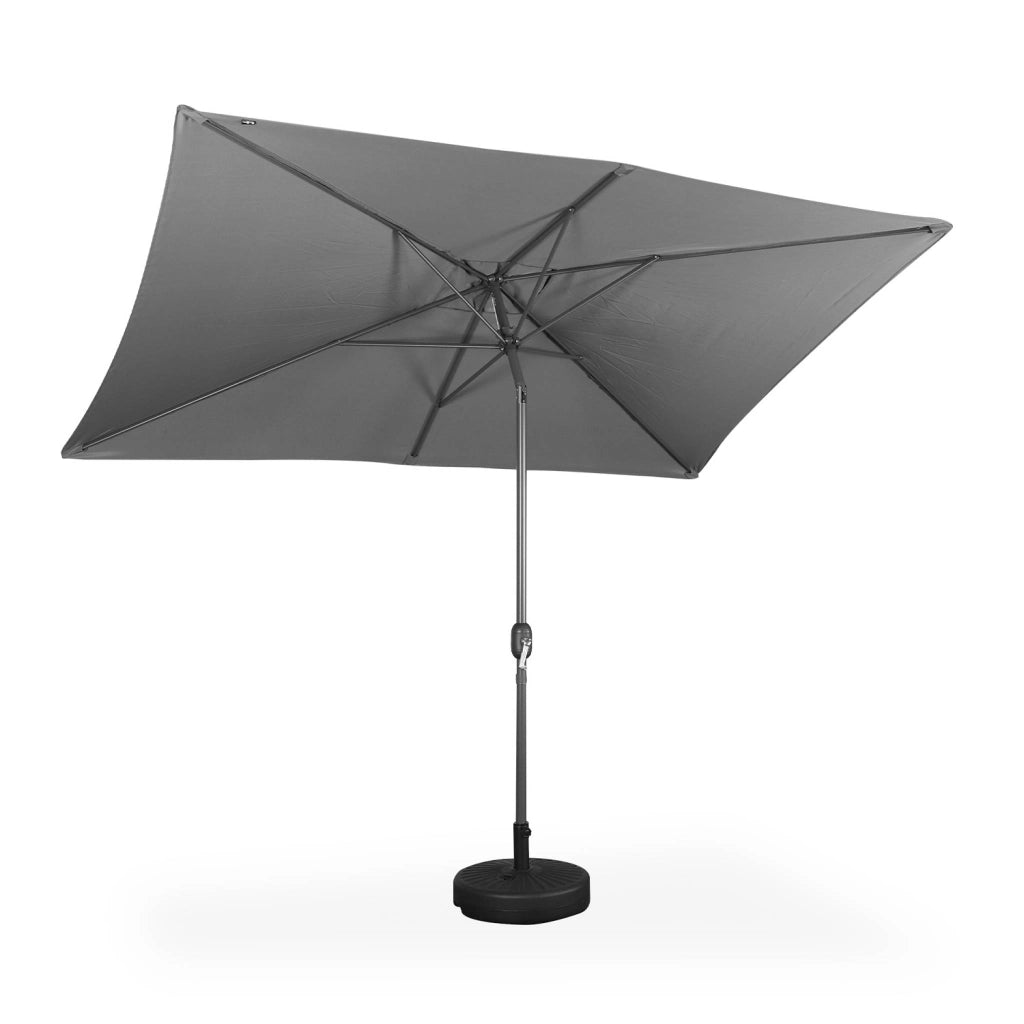 Ombrellone rettangolare, 2x3m, grigio