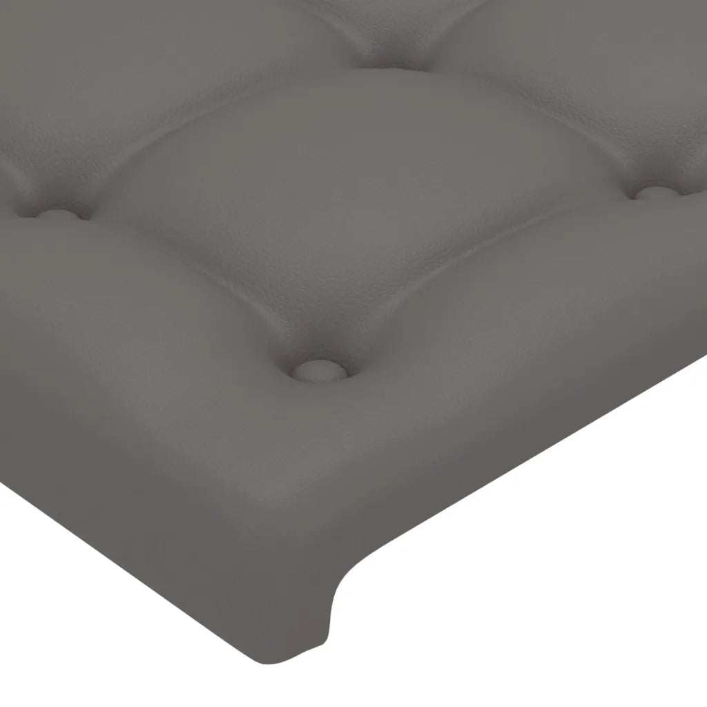 Testiera Grigio 90x5x78/88 cm in Similpelle 346428
