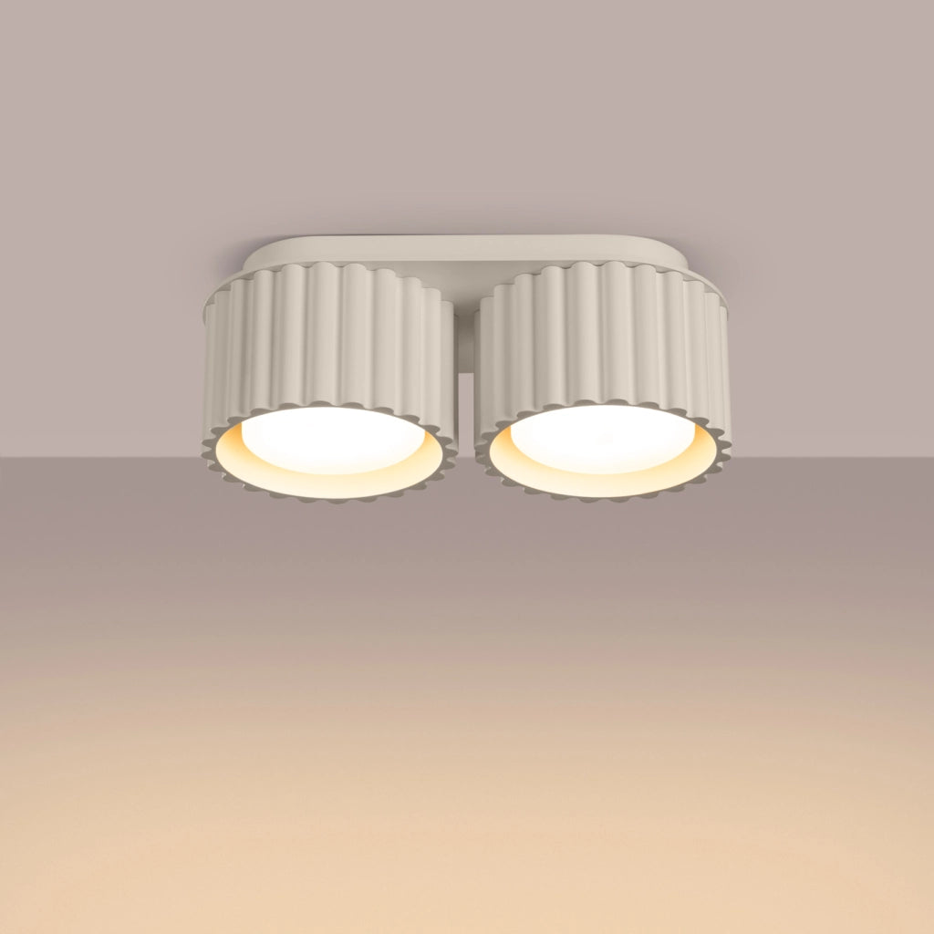Lampada da soffitto AURA 2 beige Gx53