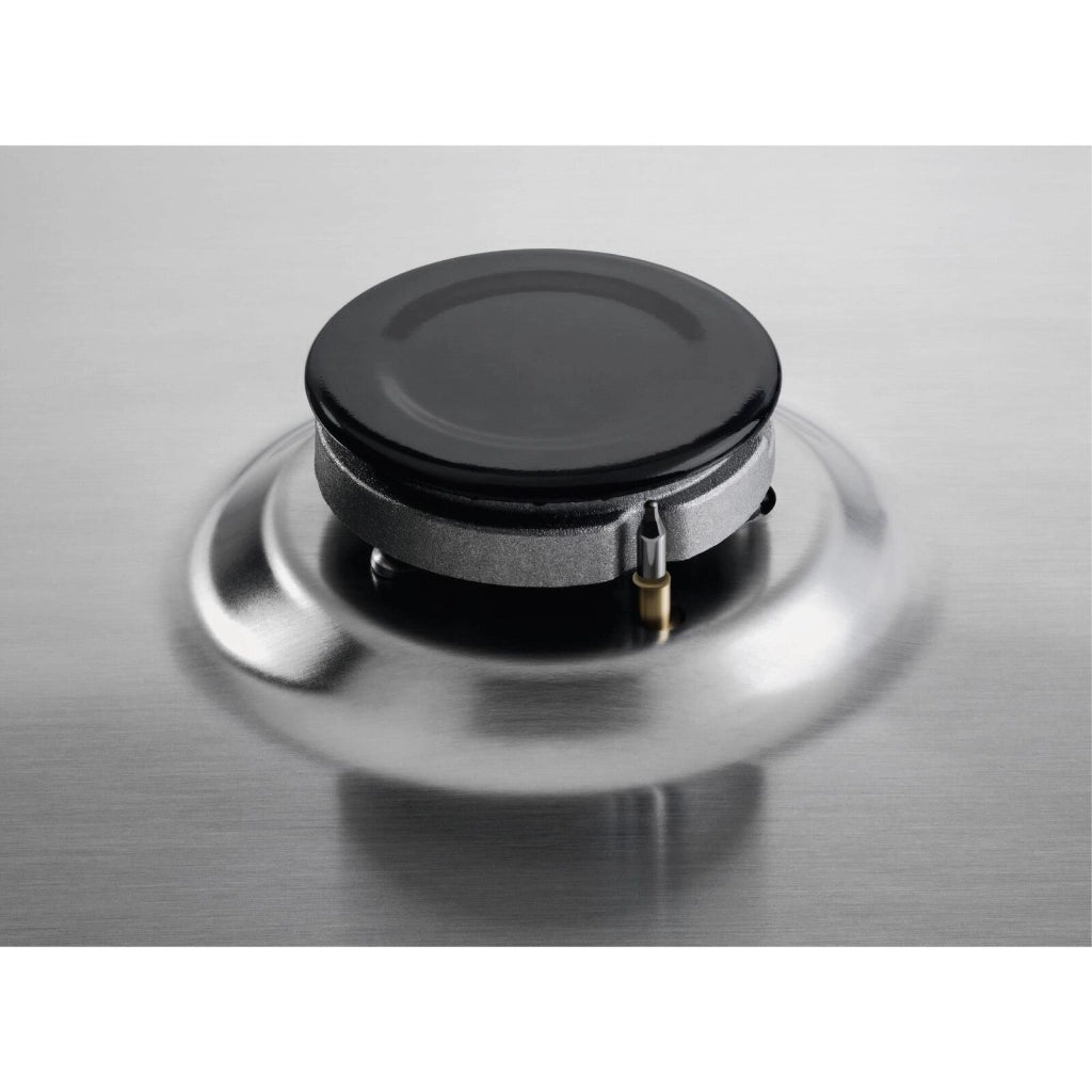 Electrolux EGS6414X Piano cottura a gas 60 cm 4 fuochi Wok multicorona 4000 W comandi laterali accensione elettronica Sicurgas colore Inox