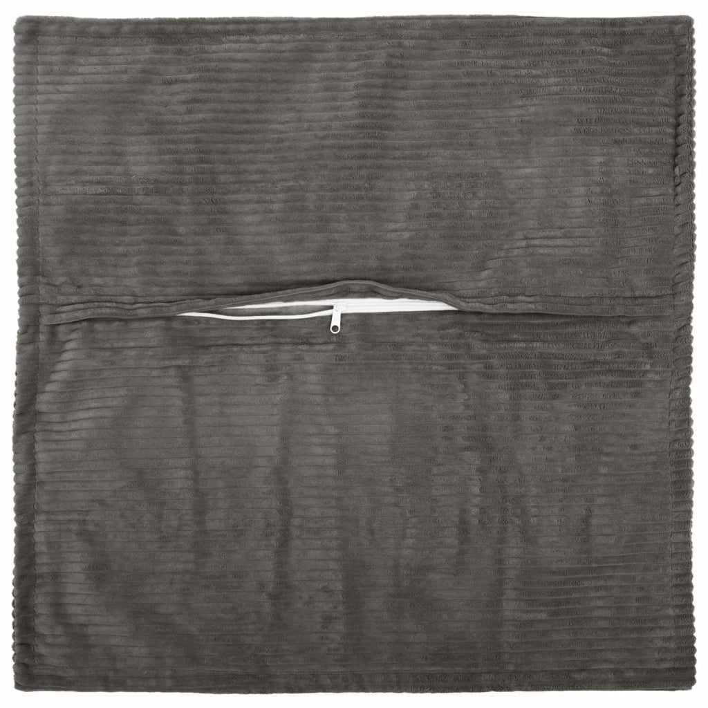 Federa 6 pz HOUTEN Grigio Scuro 45 x 45 cm corduroy 918629