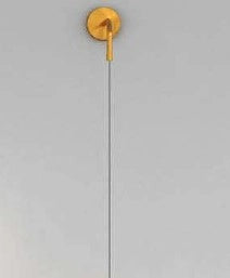 APPLIQUE OTTONE SAT. 1 LUCE PICCOLA VETRO TRASPARENTE 1155OS-A-TR