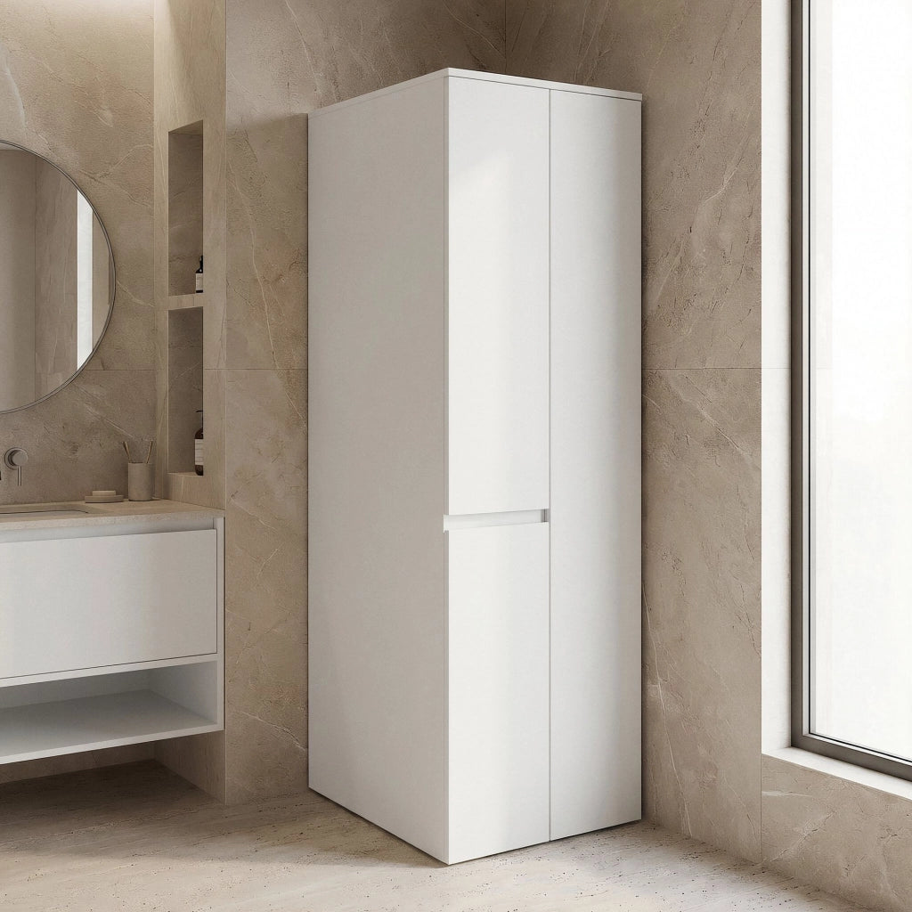 Armadio da bagno "Solis 60" - cm - Bianco opaco