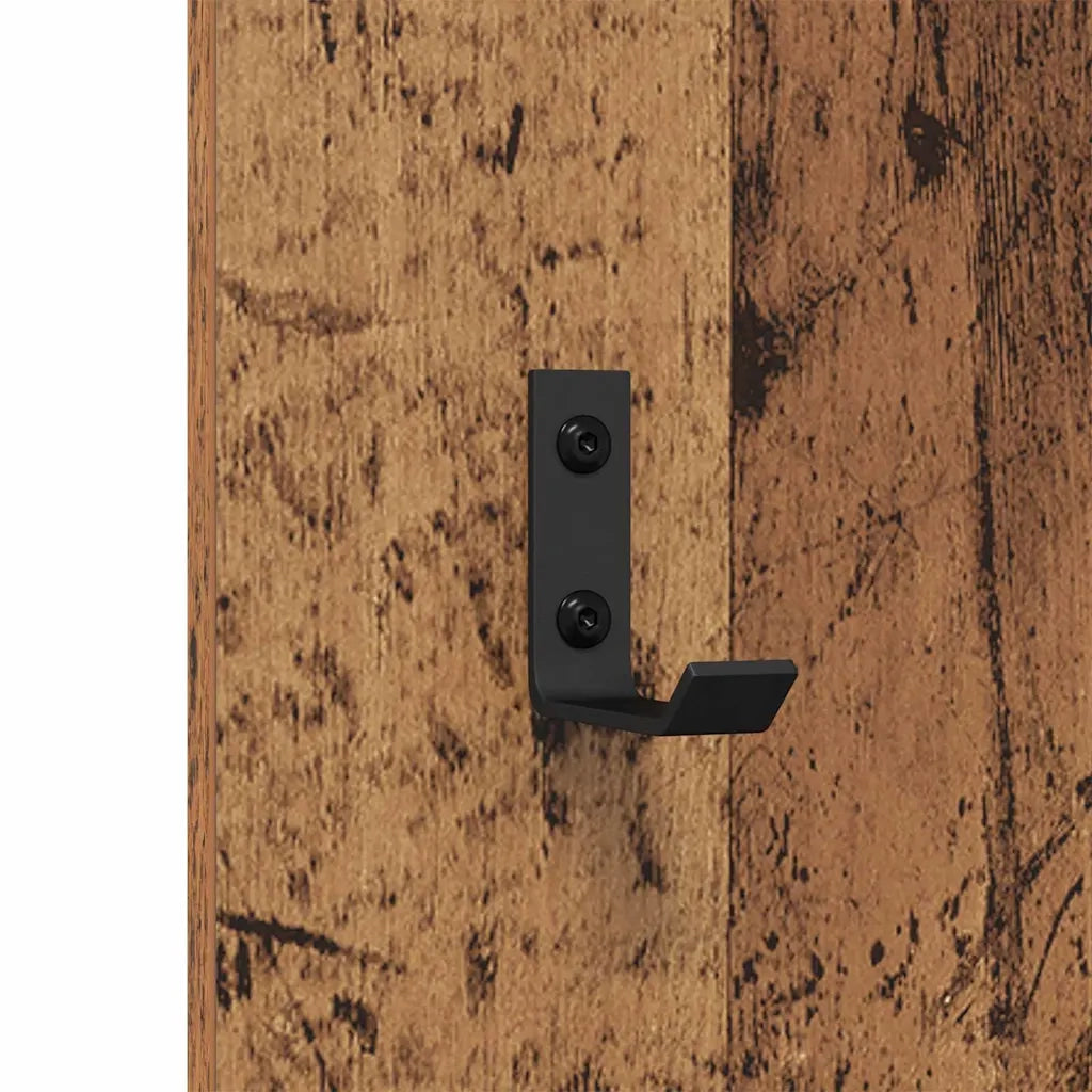 Appendiabiti a muro Legno vecchio 30 x 1,5 x 80 cm 874473