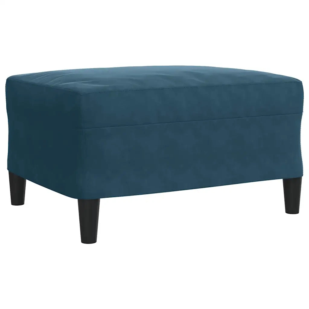 Set di Divani 3 pz con Cuscini Blu in Velluto 3278490