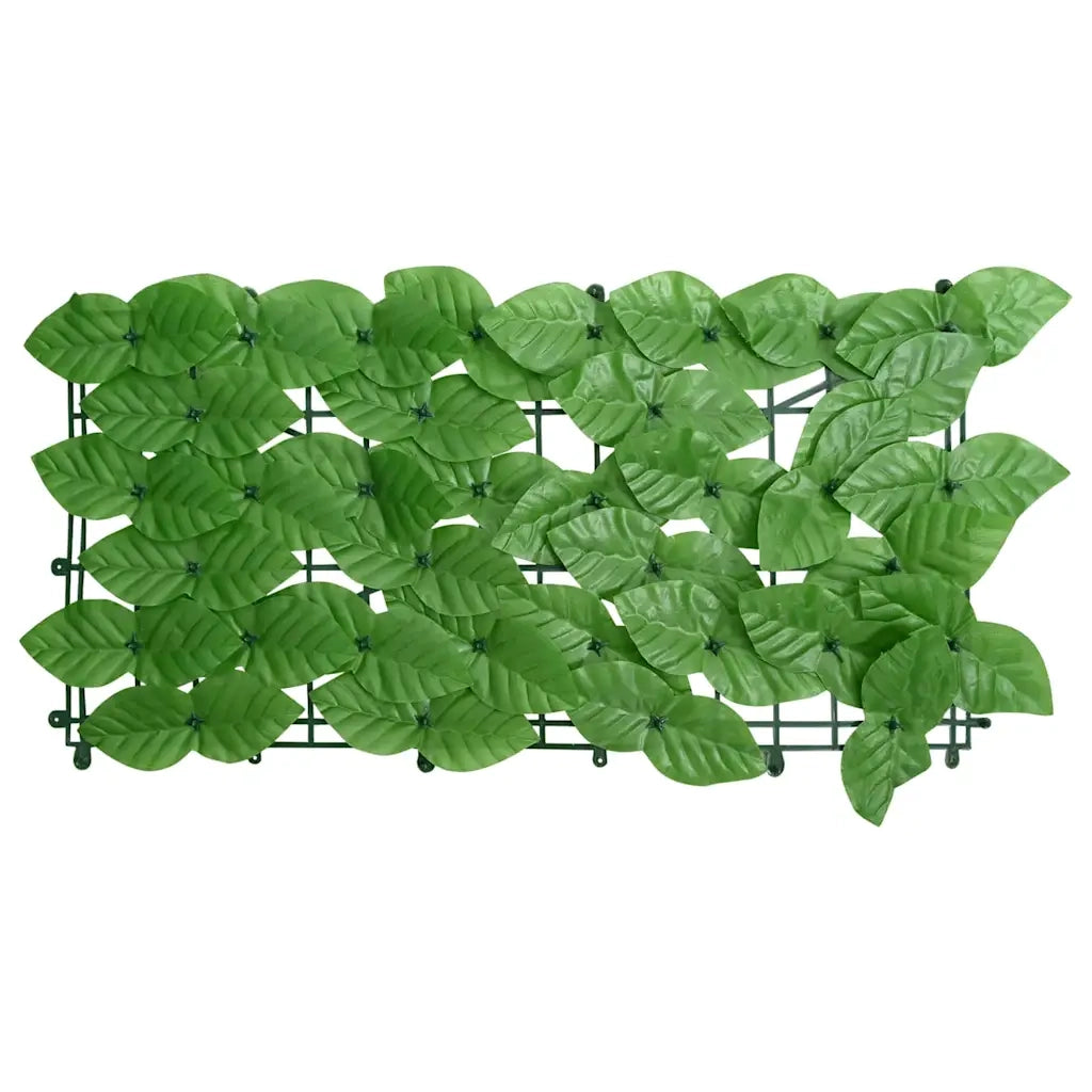 Paravento da Balcone-Divisorio con Foglie Verdi 200x100 cm