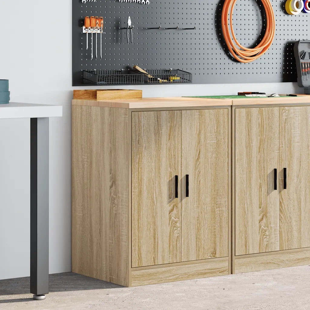 vidaXL Armadietto da Garage Rovere Sonoma 60x51x85 cm