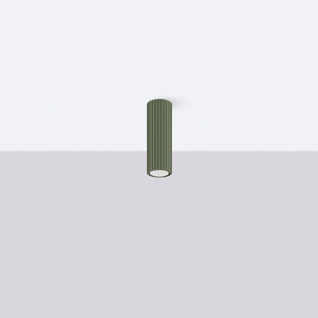 Lampada da soffitto KARBON 20 verde oliva
