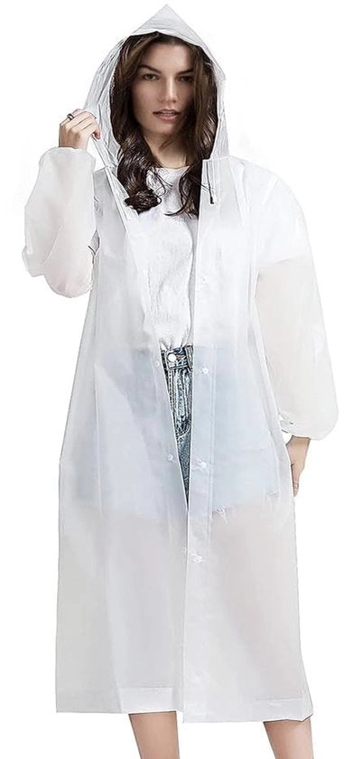 Impermeabile Giacca di Pioggia per Adulti - Giacca di Pioggia Donna/Uomo - Giacca di Pioggia per Bicicletta/Camminata - Peso Ultraleggero/EVA - Riciclabile/Rispirante - Poncho di Pioggia