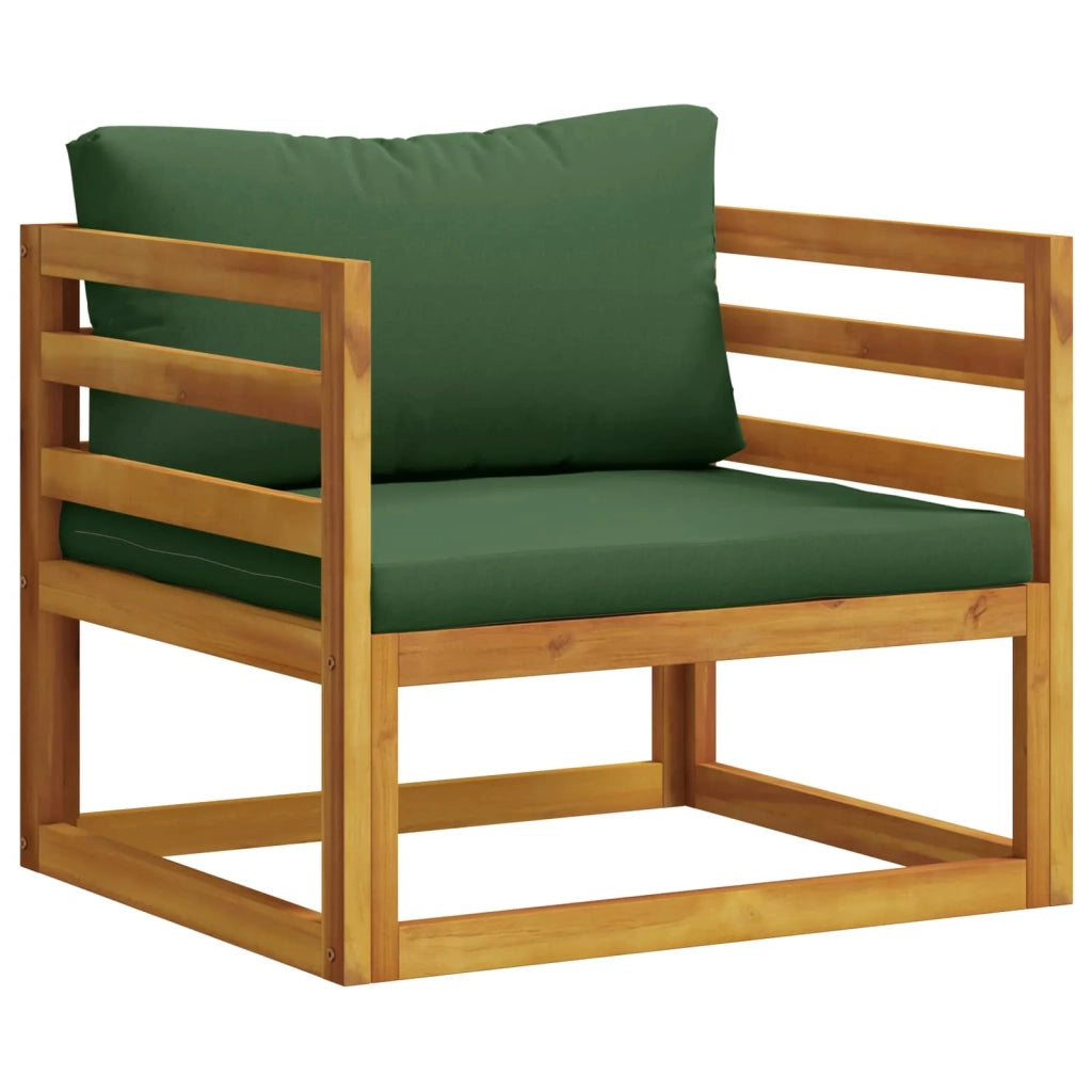 Poltrona componibile con cuscini 100 % poliestere Solid-Acacia 42028322