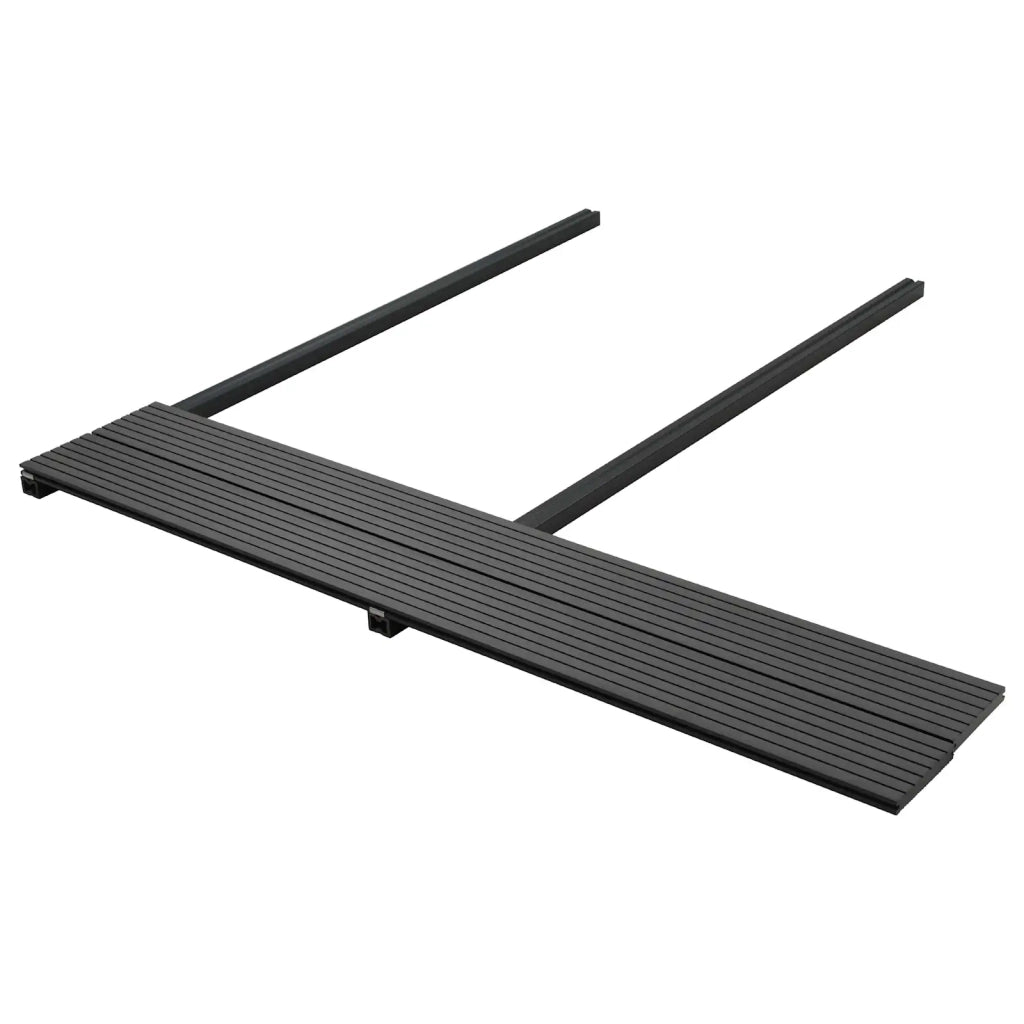 Pavimento da Deck 4 pcs Nero WPC 42046653