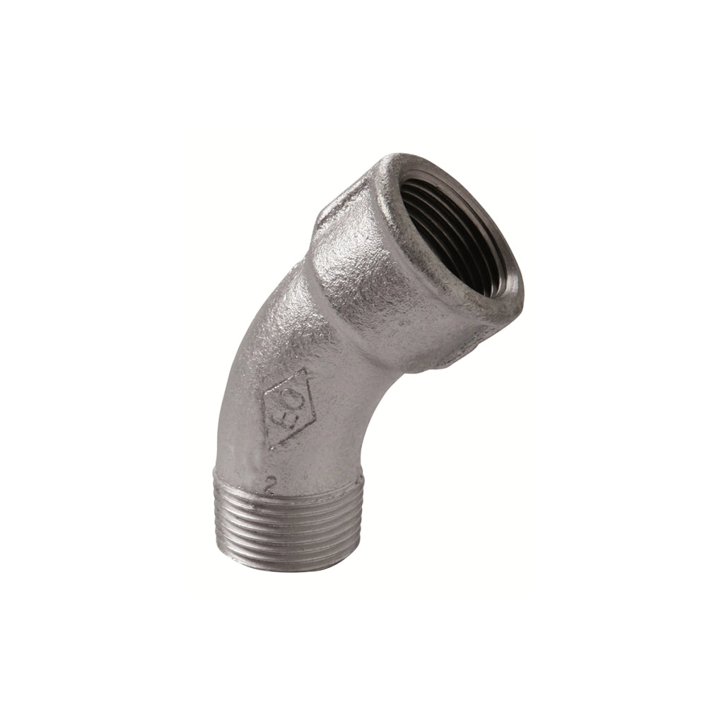 CURVA LUNGA MF 45  ° ZINCATA- 3- ATUSA- pezzi 1