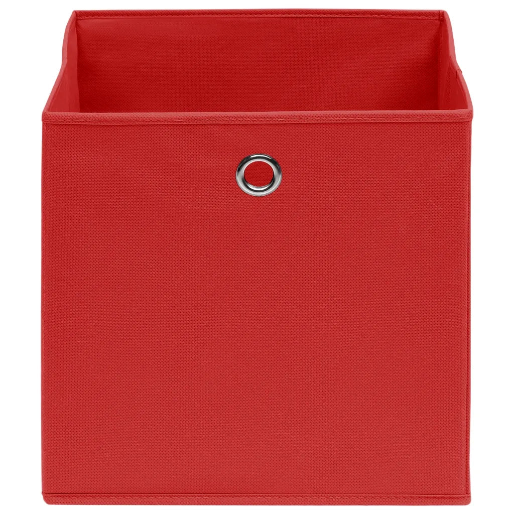 Scatole 4 pz Rosse 32x32x32 cm in Tessuto cod mxl 51007