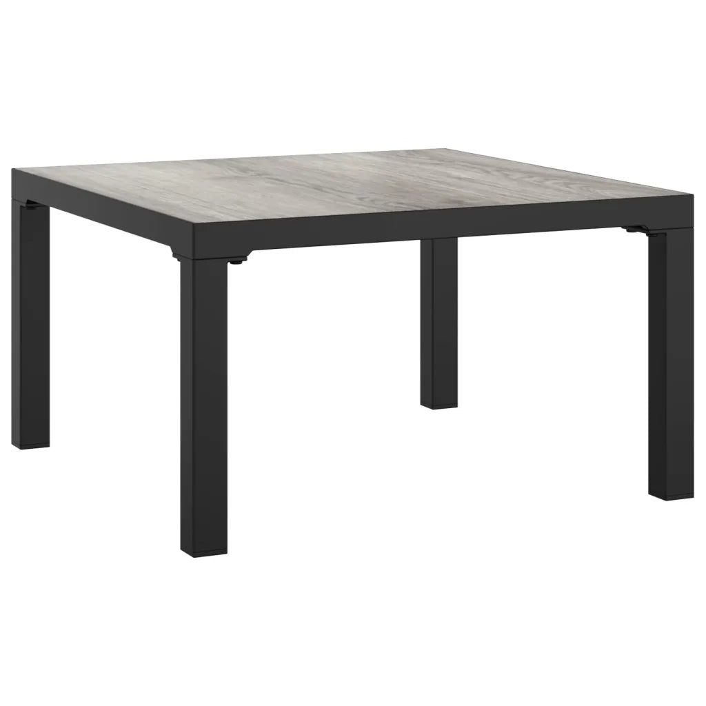 Set Salotto da Giardino 3 pz Nero e Grigio in Polyrattan 3187730