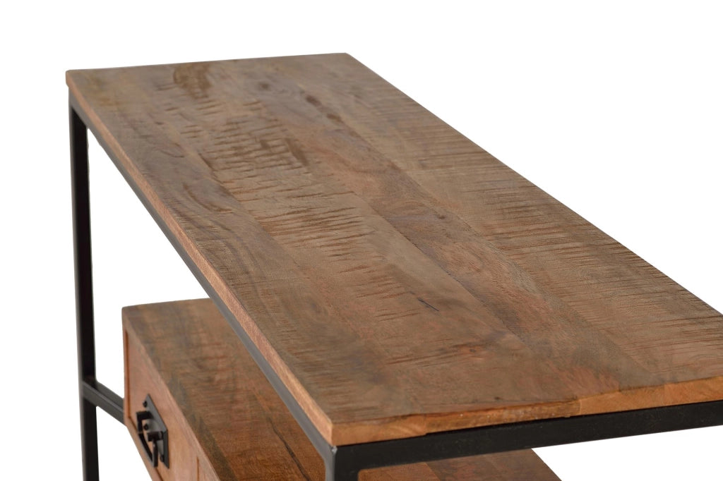 Consolle in legno di mango e metallo
