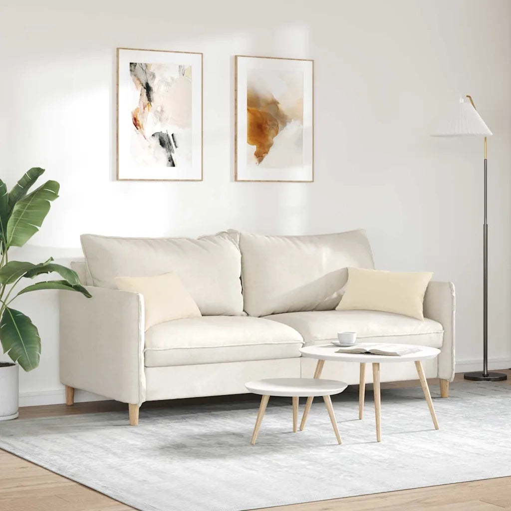 Cuscini da Divano 2 pcs Beige 50 x 30 cm Tessuto 42013644