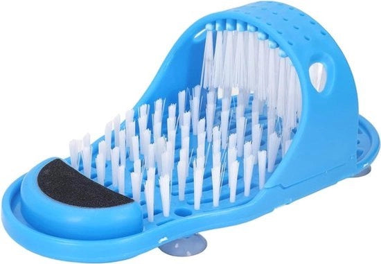 Scrub per piedi - Set di spazzole per piedi - Doccia - Reinificatore per piedi facile da usare - Sblocca la pressione con pinze per vasca da bagno - Set di spazzole per piedi - Adatto per vasca da bagno - Blu - Set di spazzole per piedi