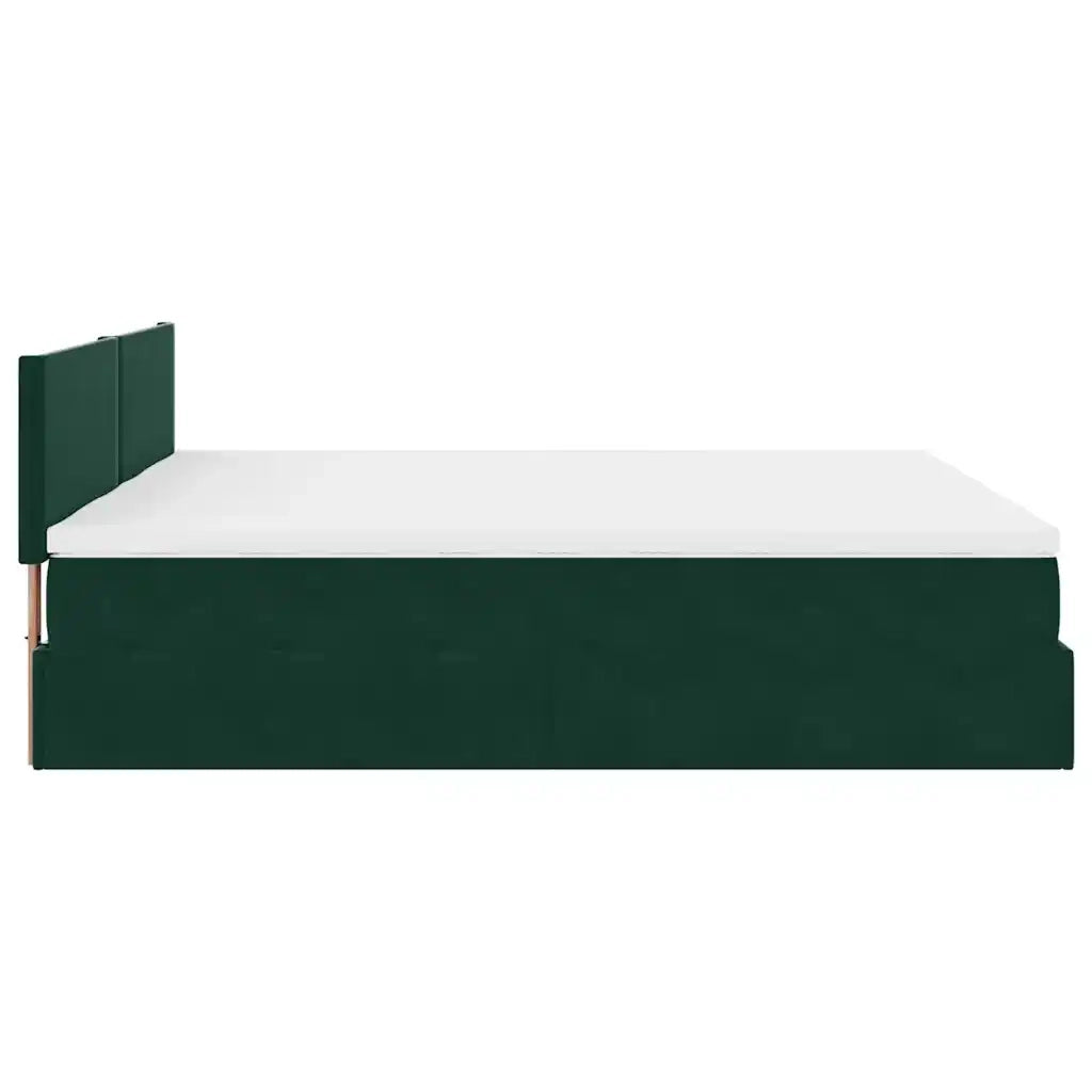 Struttura Letto Pouf con Materassi 200x200 cm Velluto 3312065