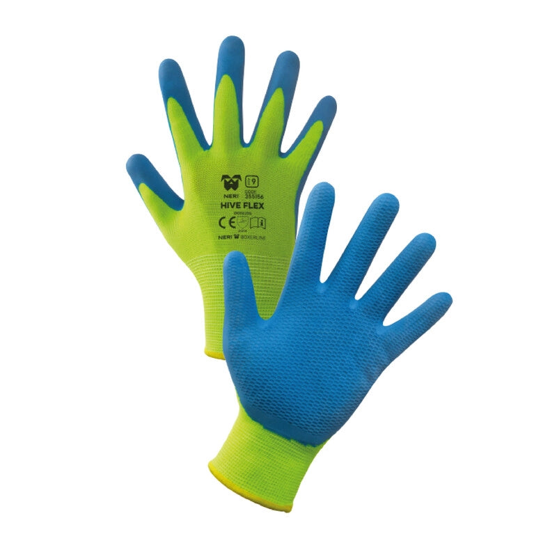 GUANTI POLIESTERE/LATTICE HIVE FLEX TG. 9- 12,0 paia