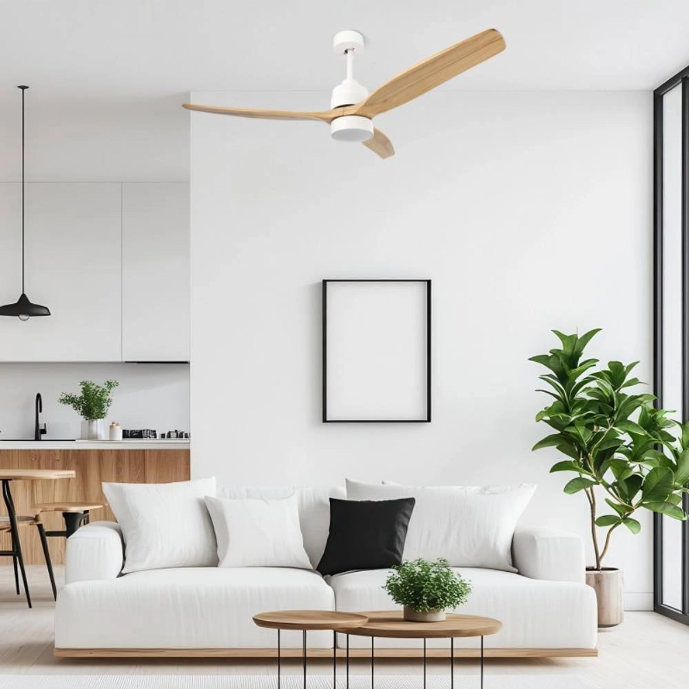 Ventilatore da soffitto led ledme 8822 white crazy con luce e telecomando